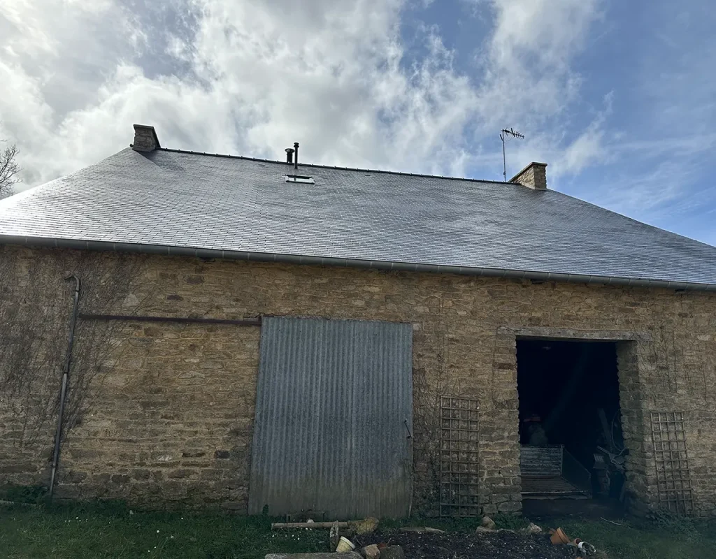 hydrofuge toiture colore apres
